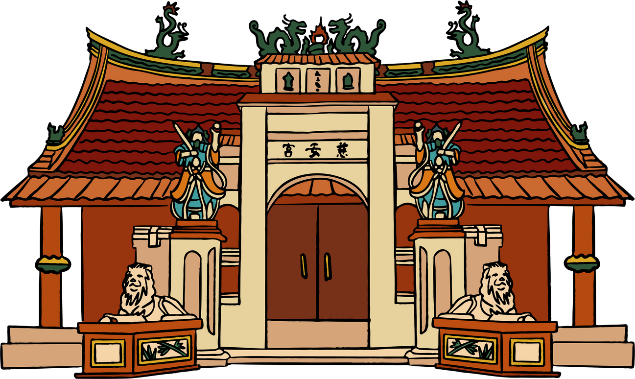 Indonesian Kelenteng Building Konghucu