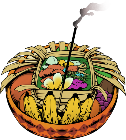 Balinese fruit offering
